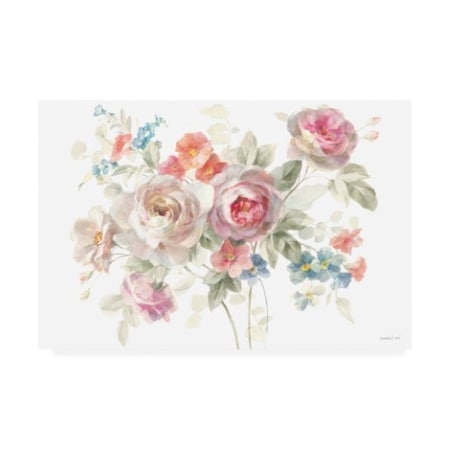 Danhui Nai 'Cottage Garden I On White' Canvas Art,16x24